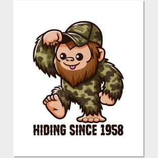 Bigfoot Hiding Since 1958 Posters and Art